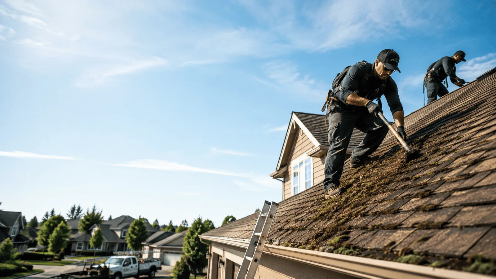 Roof Moss Removal in Spalding, MI near me